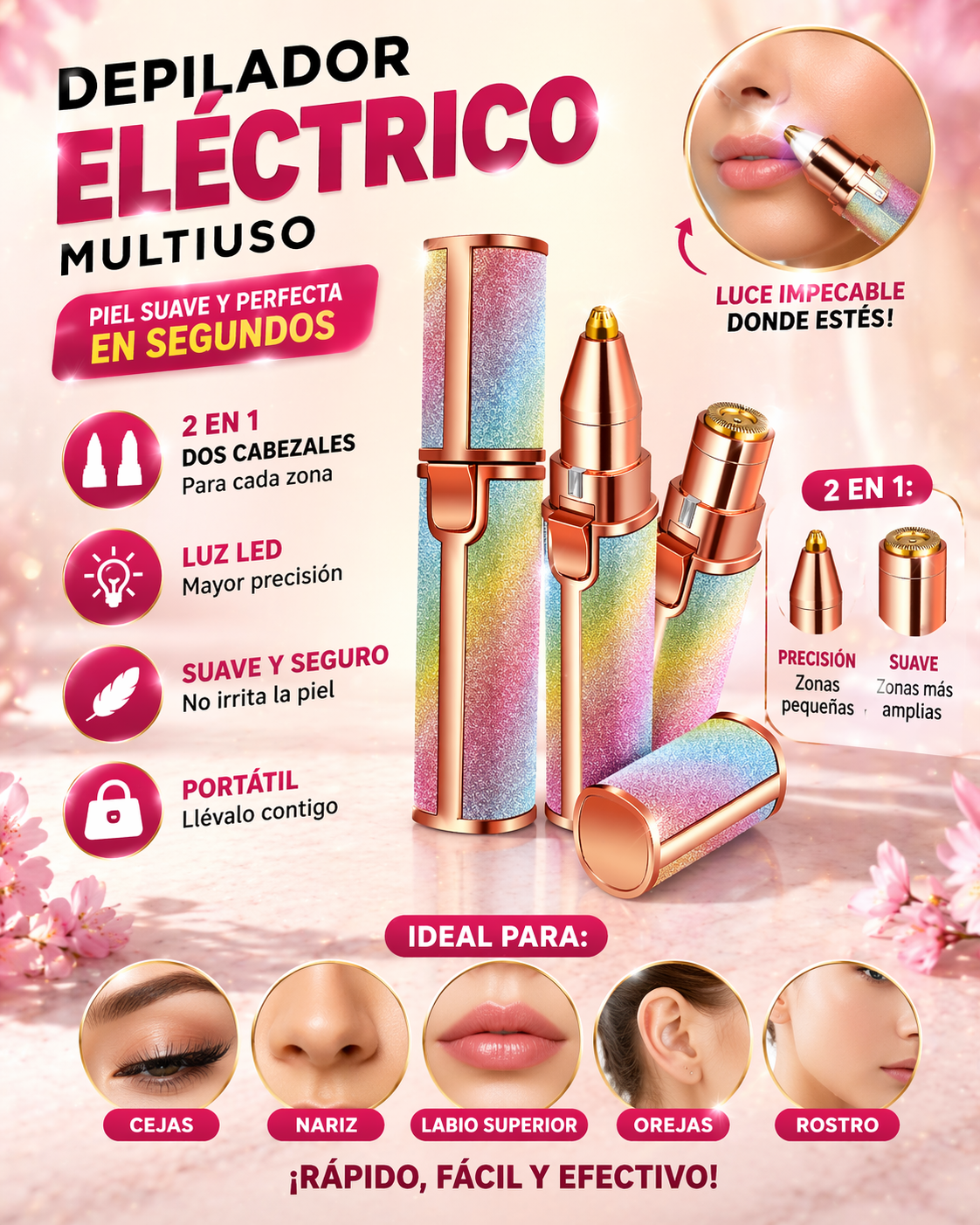 X Glamtouch Depiladora Facial