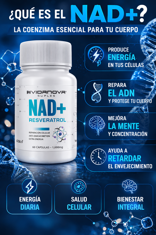 NAD+ RESVERATROL 1000MG 60 CAPS