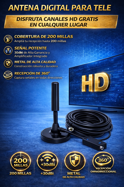 Antena digital hd tv
